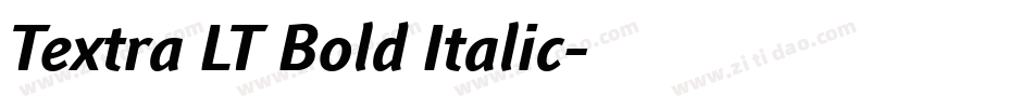 Textra LT Bold Italic字体转换